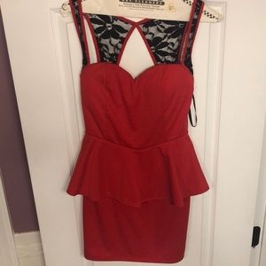 Papaya Night Out Red Dress